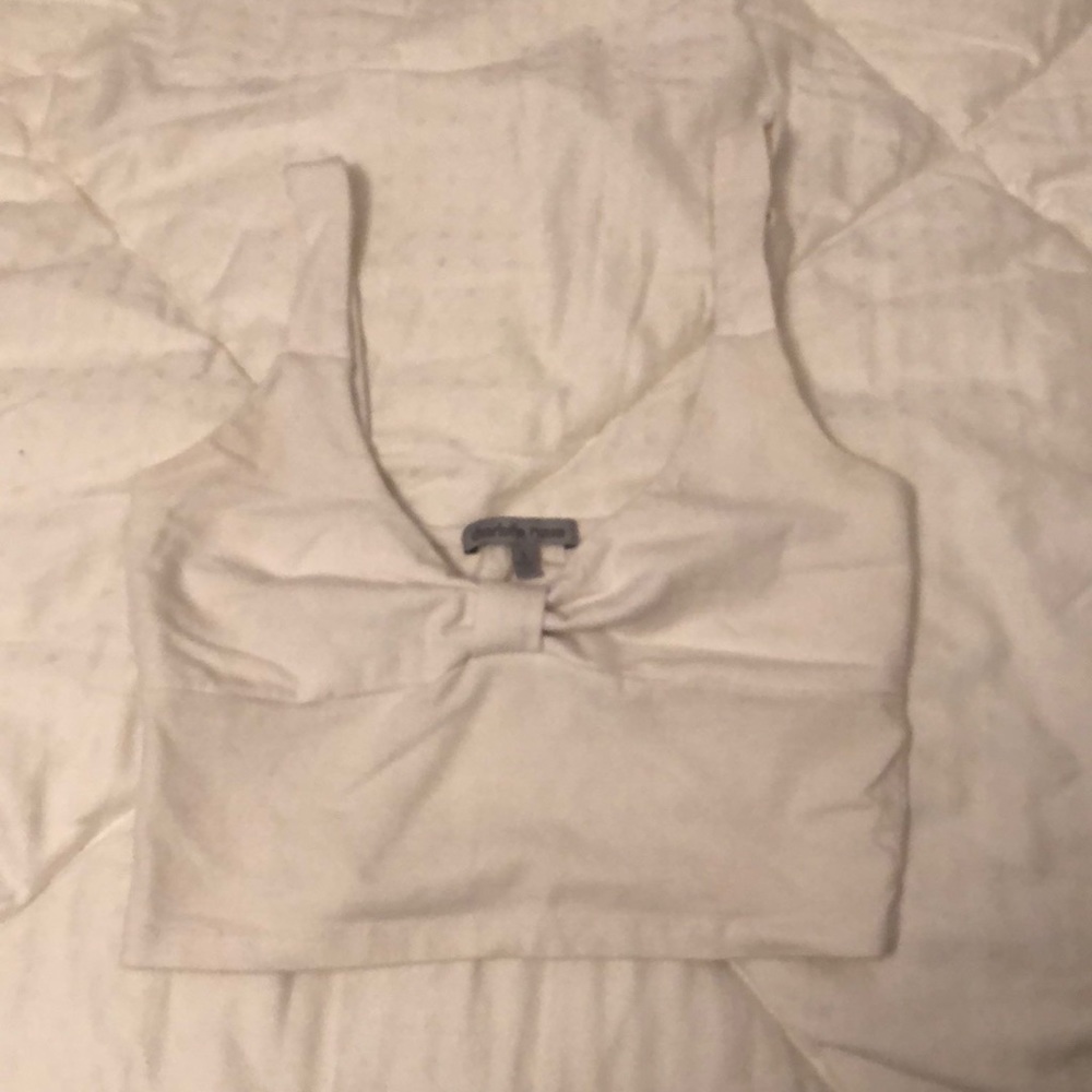 White crop top